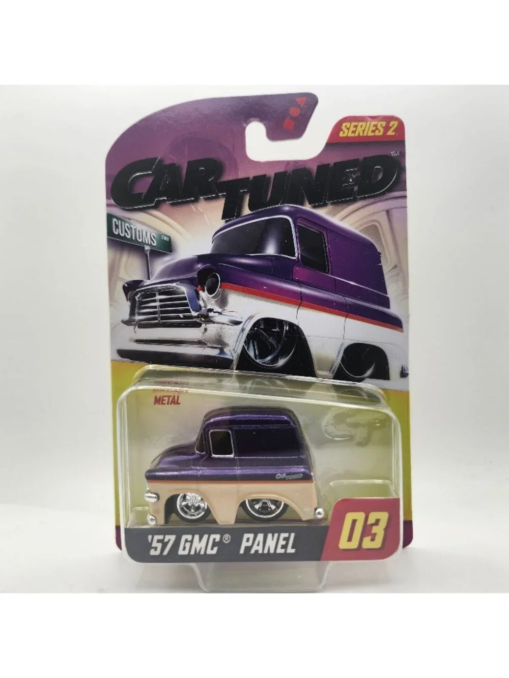 MGA CarTuned Series 2 No 03 57 GMC Panel Customs Purple Walgreens